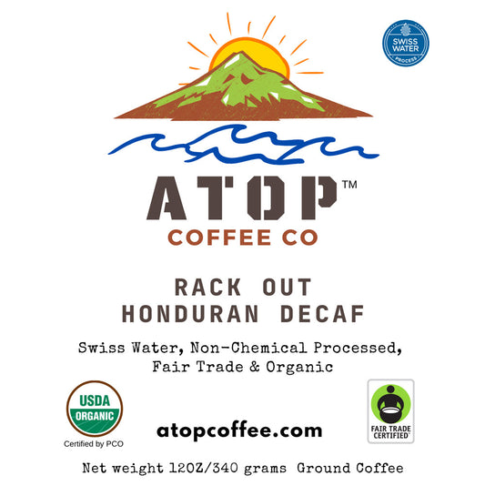 Rack Out Honduran Fair Trade Organic Decaf Coffee 12oz